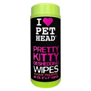 Pet Head Pretty Kitty Deshedding Wipes (50 Wipes)