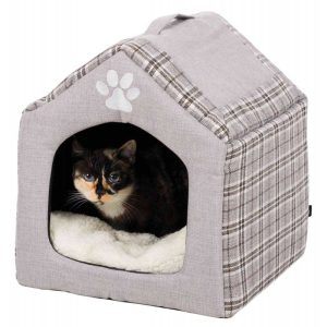 Trixi Silas Cave For Pets, Grey/Cream, 40 × 45 × 40 cm