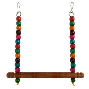 Bird Wooden Swing Bird Toys for Large Parrots