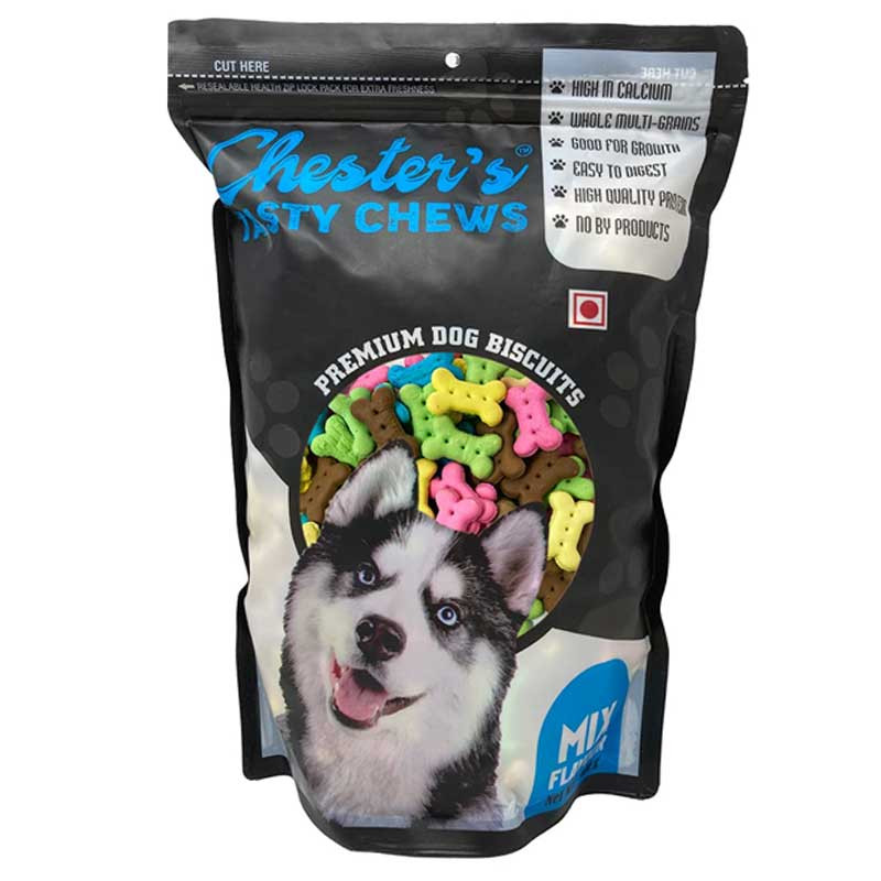 Chester's Tasty Chews Mix Flavour Dog Biscuits 900 gm Chester's Tasty Chews Mix Flavour Dog Biscuits 900 gm