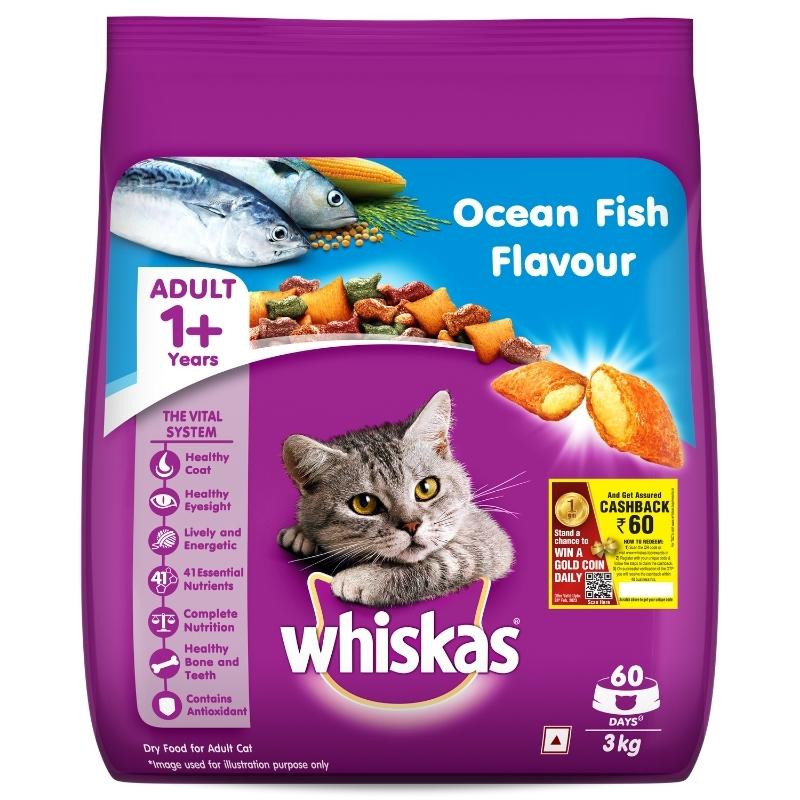 Whiskas Adult Cat Food Ocean Fish Flavour Whiskas Adult Cat Food Ocean Fish Flavour