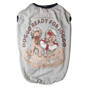 Doggo Ready For Joggo Woof Woof Premium Dog T- Shirt