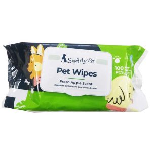Smarty Pet Fresh Apple Sent Pet Wipes 100 Pcs