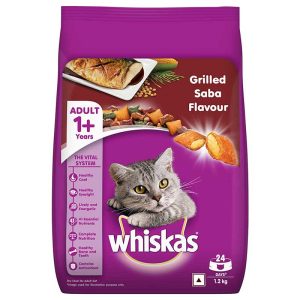 Whiskas Adult Cat Food (1+ Years), Grilled Saba Flavour