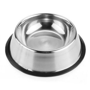 Pets Empire Anti Skid Steel Feeding Dog Bowl