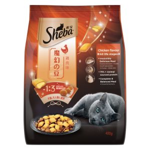 Sheba Kitten and Adult Dry Cat Food, Chicken Flavour
