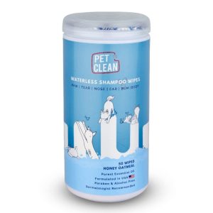 Pet Clean Waterless Shampoo 50 Wipes